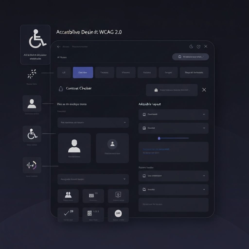 Accessibility and contrast checking interface