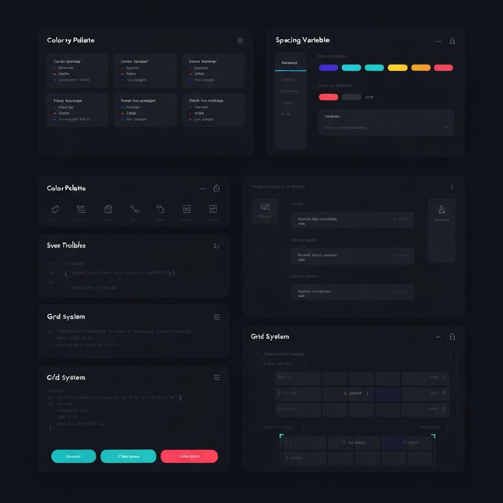 Design tokens and variables visualization