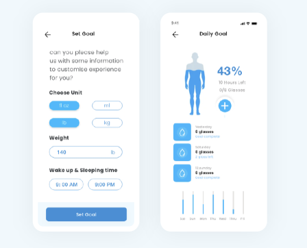 Nova Water App - Dashboard and Checkout