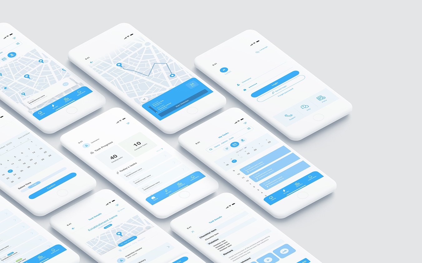 Ministry of Health Mobile App Screens